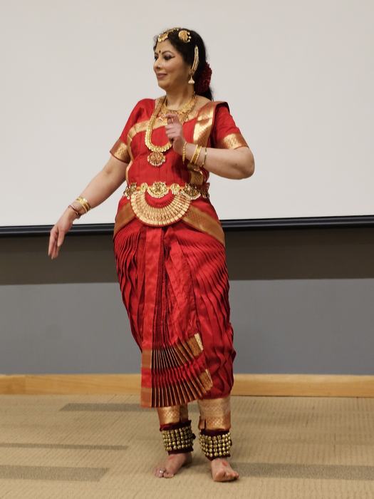 Abhinaya in yellow costume